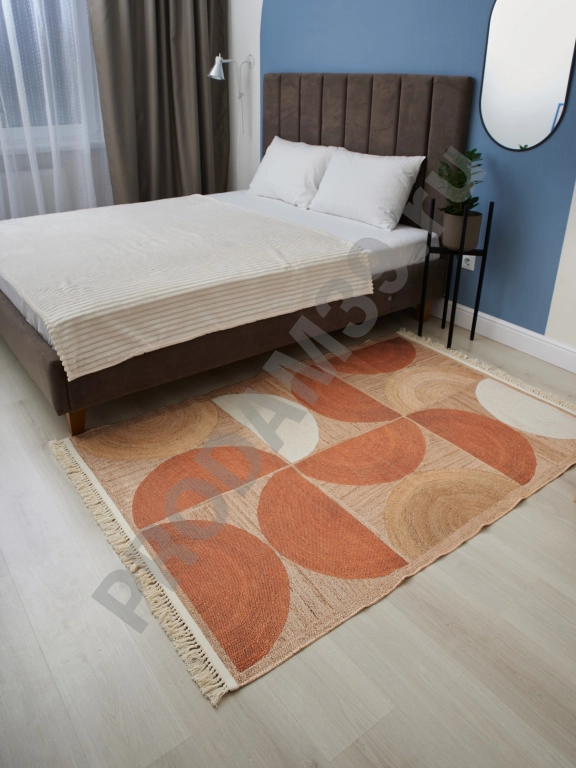 Ковер 120х180 см, натуральный хлопок