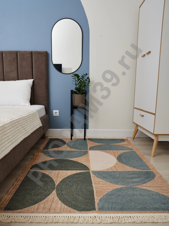 Ковер 120х180 см, натуральный хлопок