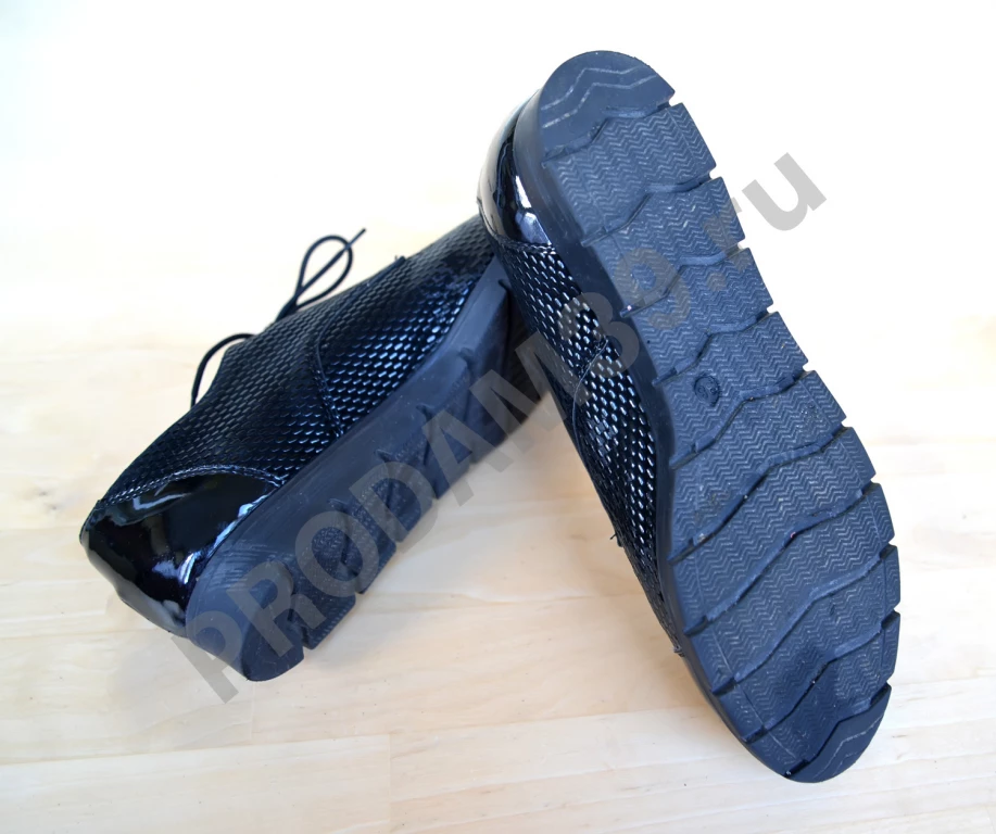 Туфли-полуботинки женские черные, 38 размер