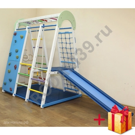 Детский спортивный комплекс Супер Чемпион 170см со скалодромом и площадкой