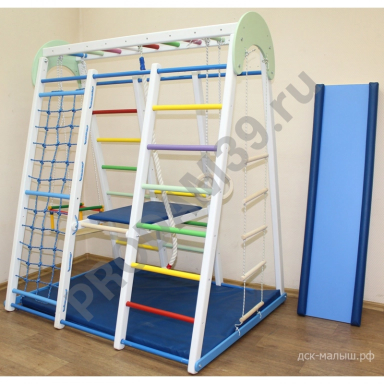 Детский спортивный комплекс Супер Чемпион 170см со скалодромом и площадкой
