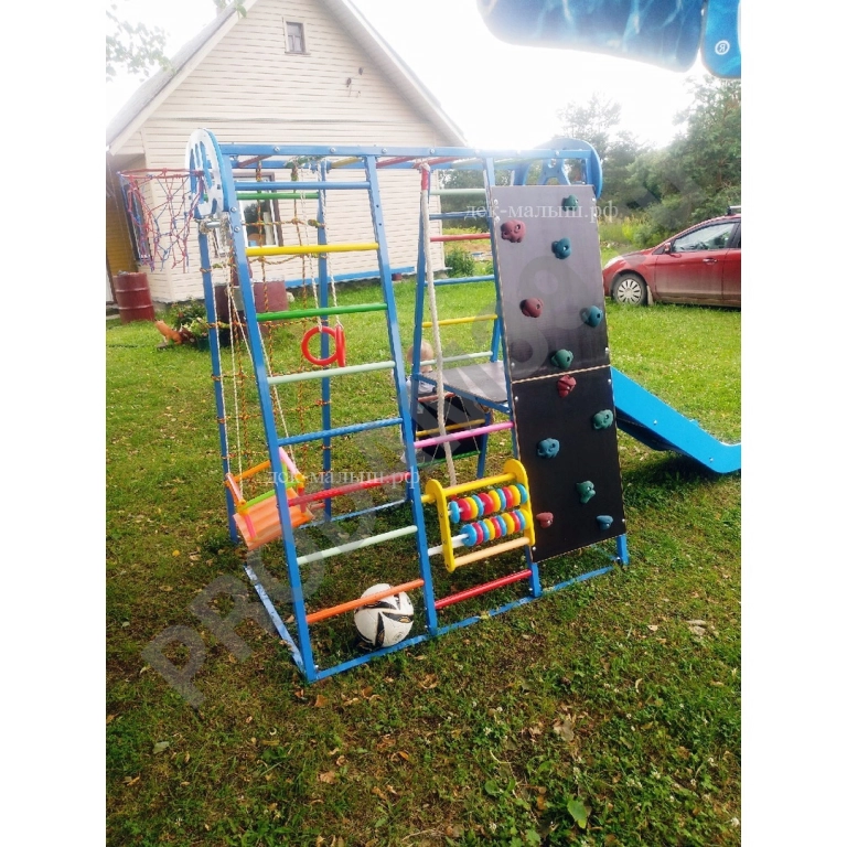 Детский спортивный комплекс Элефант с горкой Нержавейка