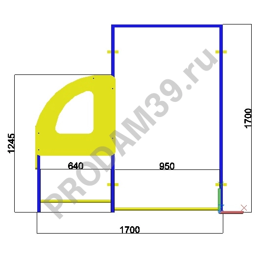 Детский спортивный комплекс Грузовичок (пристенный)