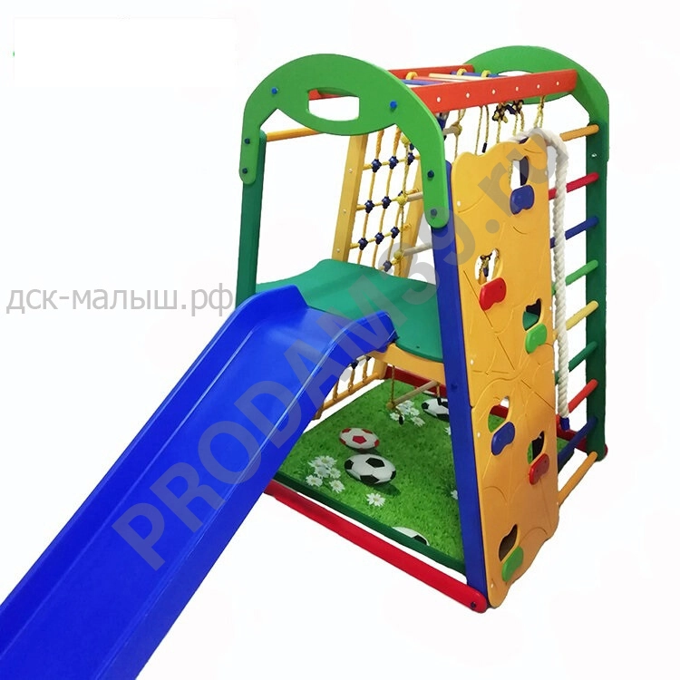 Детский спортивный комплекс-3 со скалодромом и горкой