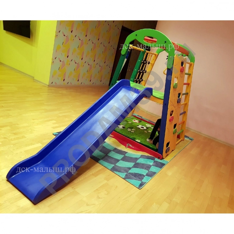 Детский спортивный комплекс-3 со скалодромом и горкой