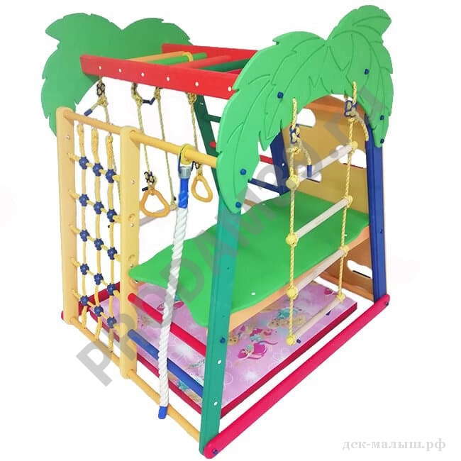 Детский спортивный комплекс-2 со скалодромом и площадкой