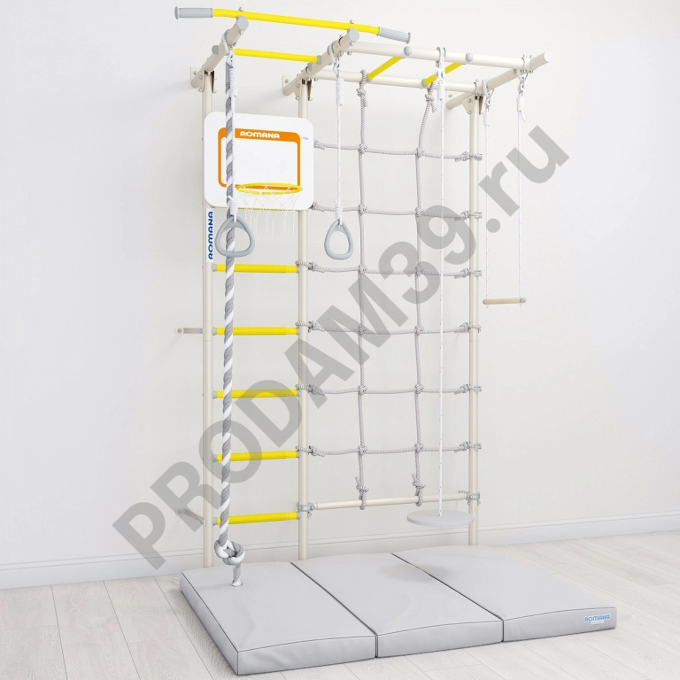 Детский спортивный комплекс пристенный ROMANA S7 PRO (Комплект №8)