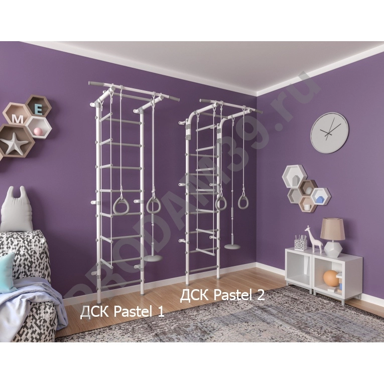 Детский спортивный комплекс пристенный Pastel 2, пвх
