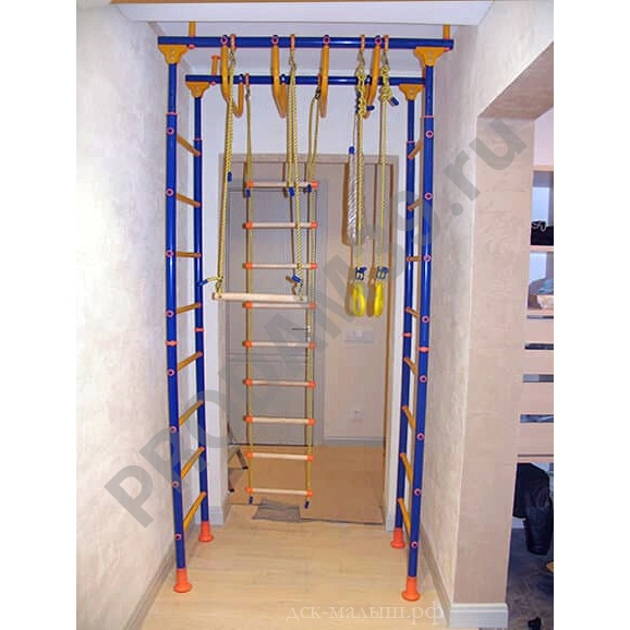 Детский спортивный комплекс пристенный 4-х опорный с рукоходом