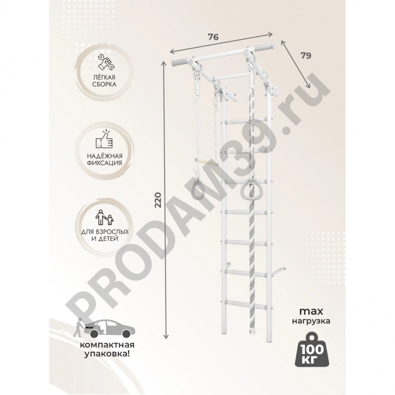 Детский спортивный комплекс пристенный DSK 1.2