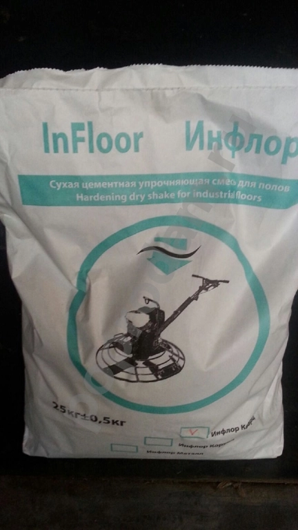 Инфлор Корунд, упрочнитель поверхности бетонного пола