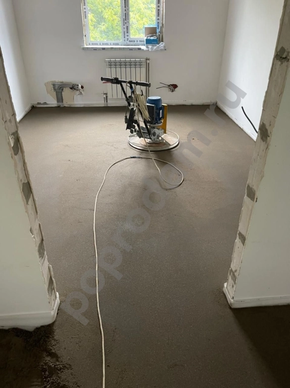 Полусухая стяжка пола под ключ. Выравнивание пола. Быстро. недорого. Немецкое оборудование
