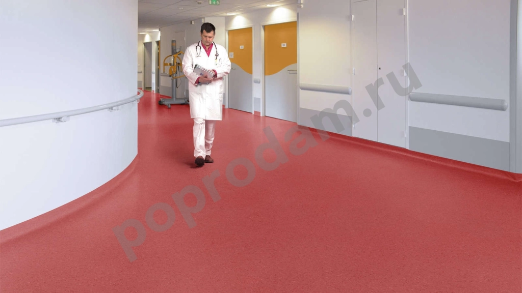 Коммерческий гомогенный линолеум, медицинский линолеум для полов чистых помещений полы КМ2