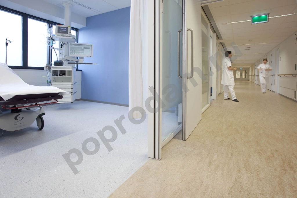 Коммерческий гомогенный линолеум, медицинский линолеум для полов чистых помещений полы КМ2