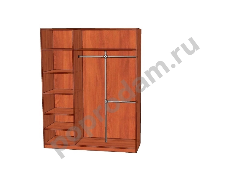 Шкаф купе с белыми стеклами