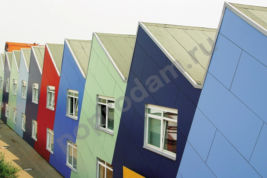 Фасадный архитектурный пластик HPL Декоративный бумажно-слоистый для вентилируемых фасадов