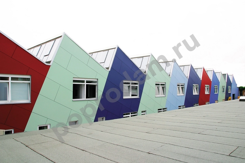 Фасадный архитектурный пластик HPL Декоративный бумажно-слоистый для вентилируемых фасадов