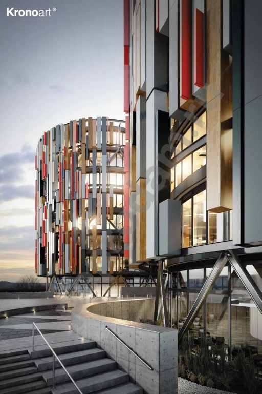 Фасадный архитектурный пластик HPL Декоративный бумажно-слоистый для вентилируемых фасадов