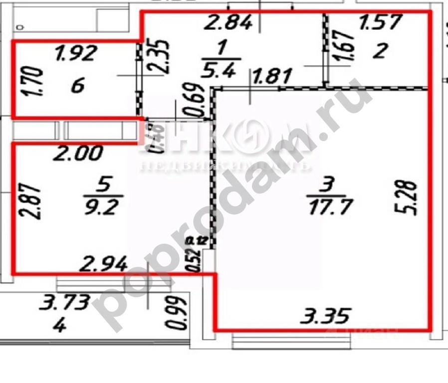 1-к кв. Москва просп. 40 лет Октября, 36 (42.0 кв.м)