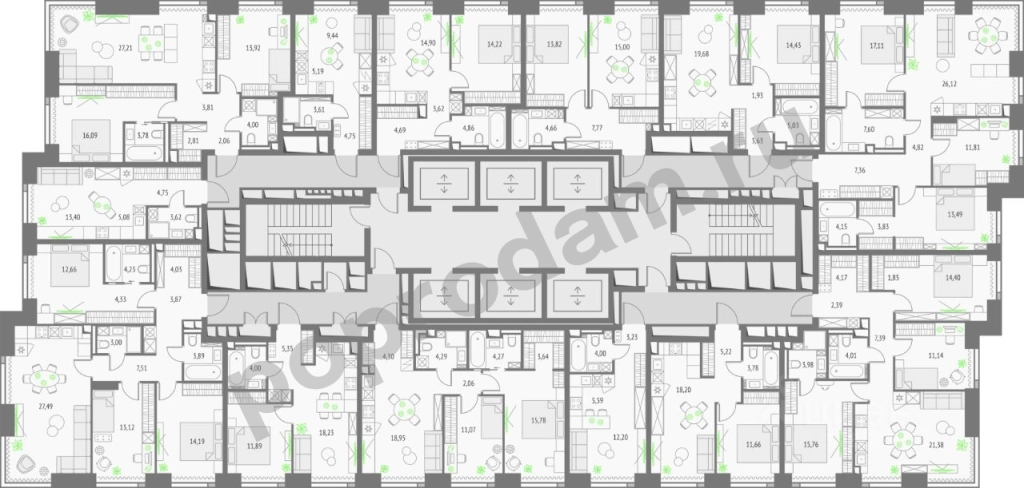 1-к кв. Москва Огородный проезд, 4С2 (42.29 кв.м)