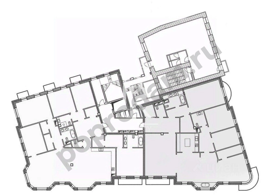 3-к кв. Москва пер. Сивцев Вражек, 7 (152.0 кв.м)