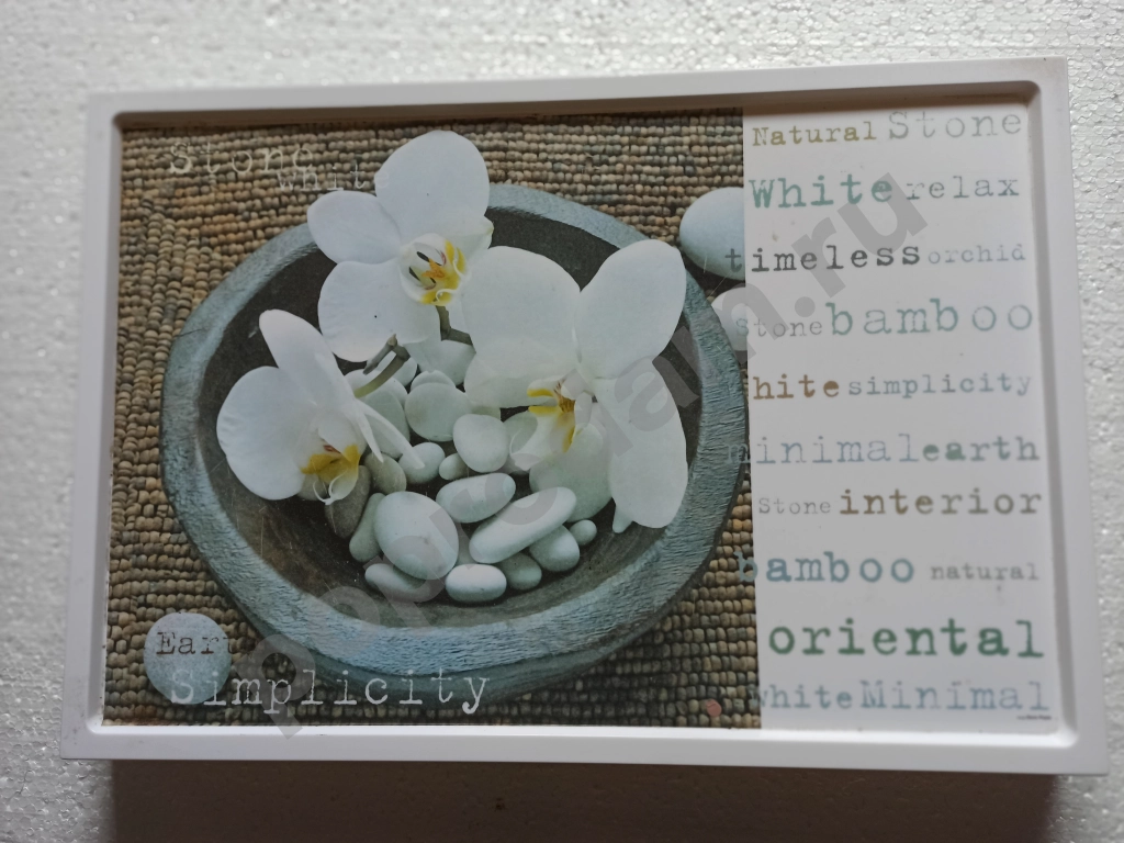 Поднос  белый пластики -из италии