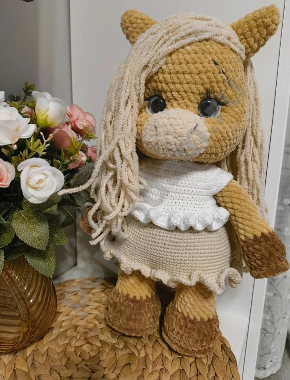 Вязанные игрушки/ лошадки