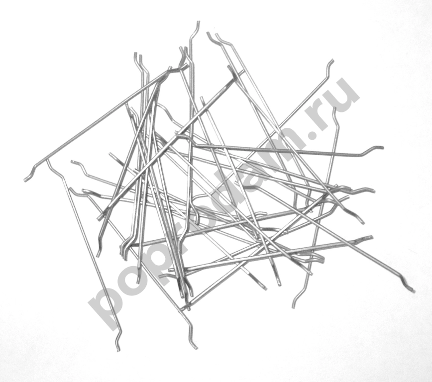 Фибра анкерная, проволочная 0,75/50 и 0,75/60