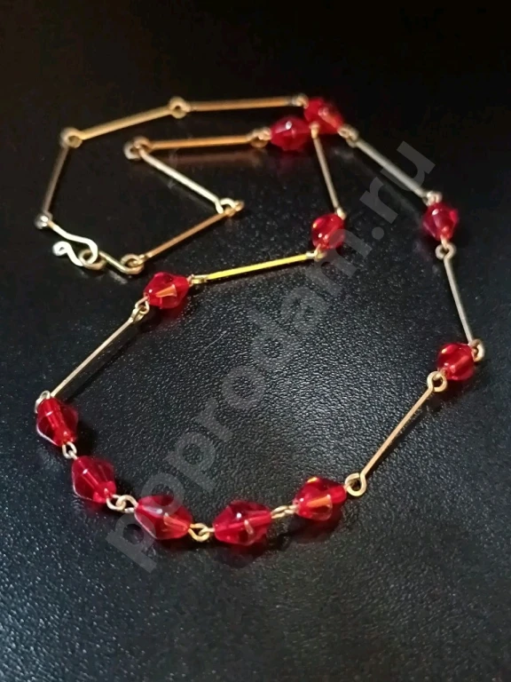 Колье. Винтаж 40-ые. Стекло.