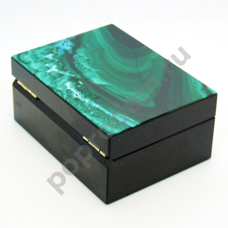 Малахит с Хризоколлой - Коллекционная Шкатулка