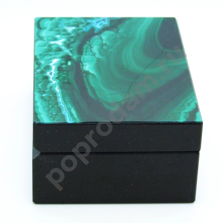 Малахит с Хризоколлой - Коллекционная Шкатулка