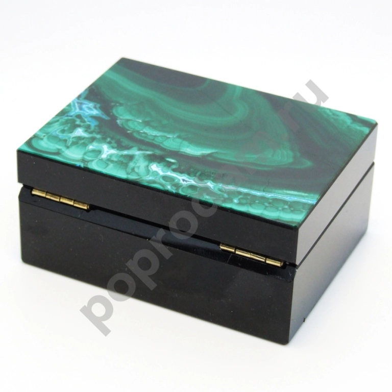 Малахит с Хризоколлой - Коллекционная Шкатулка