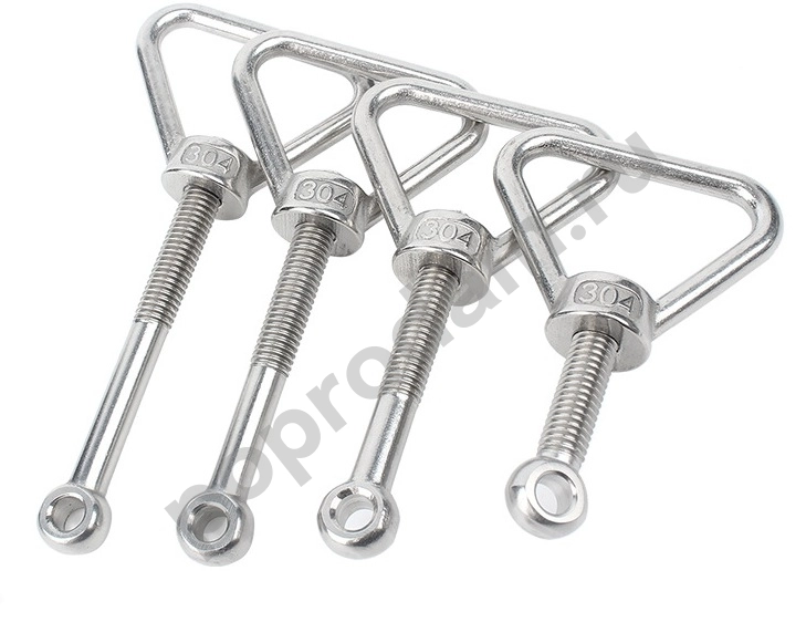 Комплекты судовые стальные болты откидные, гайки - барашки