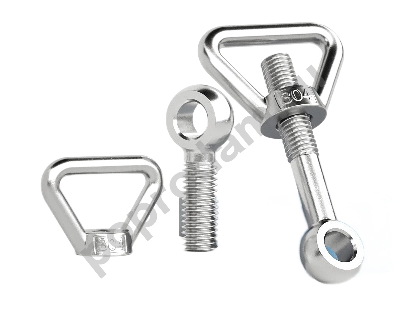 Судовые стальные болты откидные, гайки - барашки