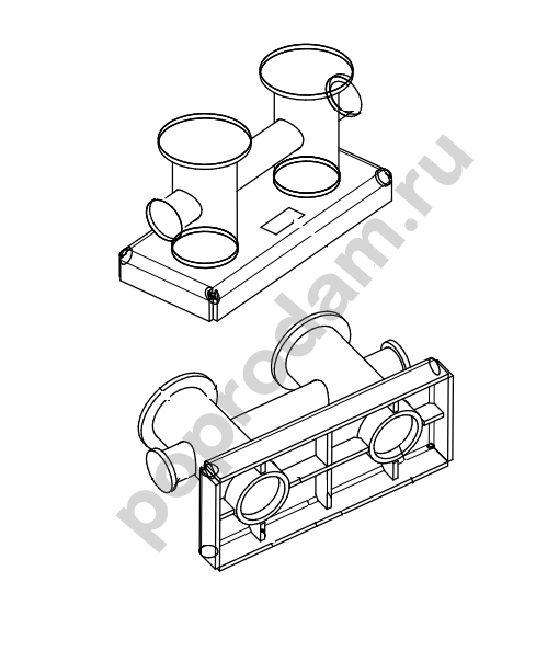 Кнехт 1 Б типоразмер №1-№9 ГОСТ 11265-73