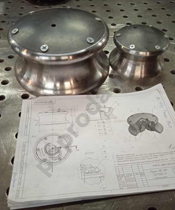 Роульсы для растительных и синтетических канатов