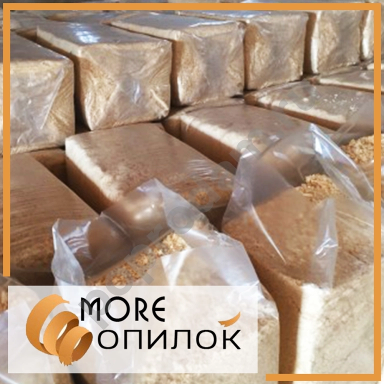 Опилки, Стружка (хвойные) - в брикетах (опт от производителя) - подстилка для с/х предприя