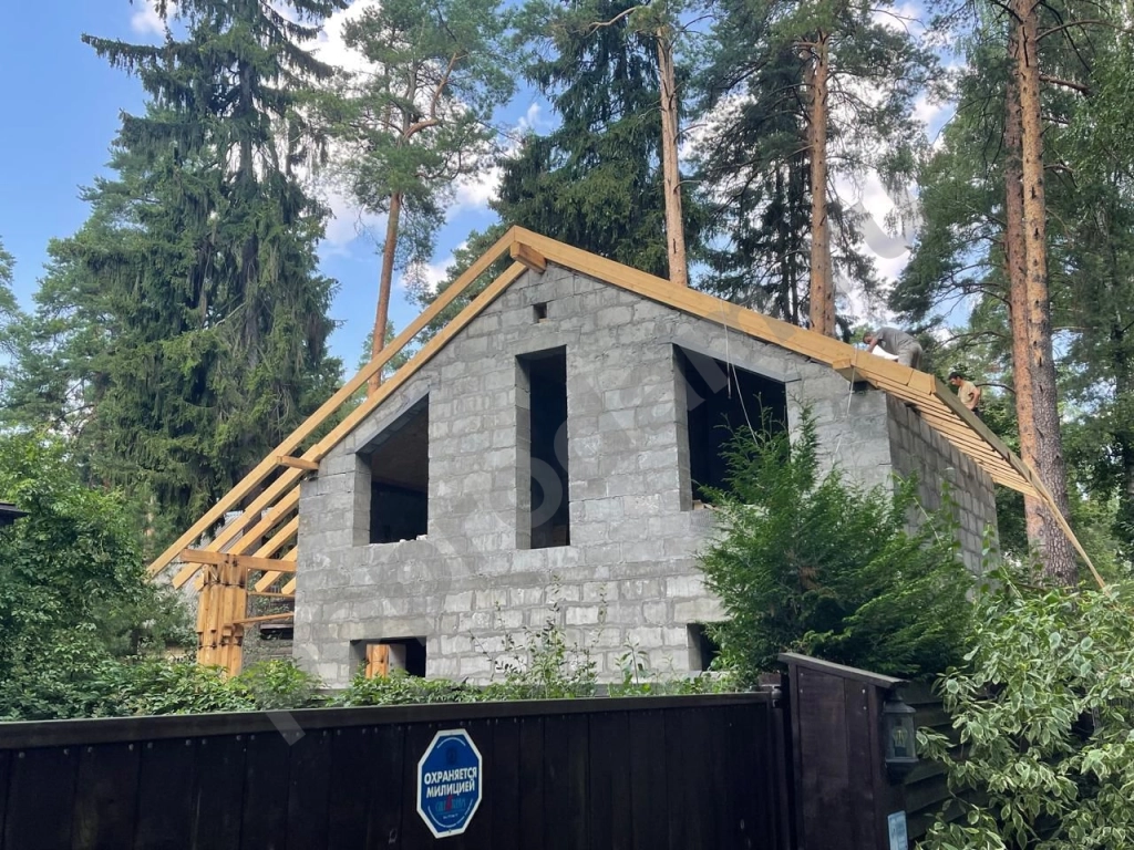 Домокомплект из полистиролбетона панели крупноформатные паз-гребень.