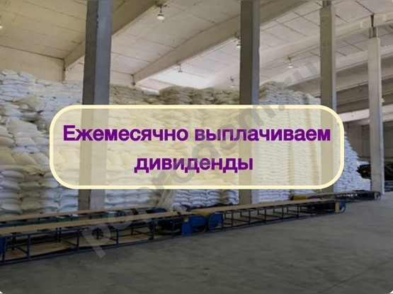 Инвестиции в оптовую торговлю Сахаром, доход 80%