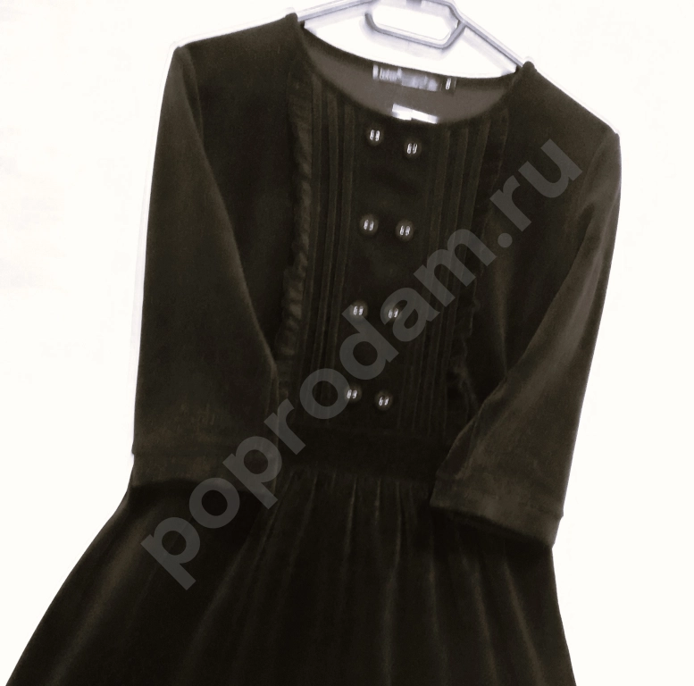 Платье черное 42. Стиль школьница