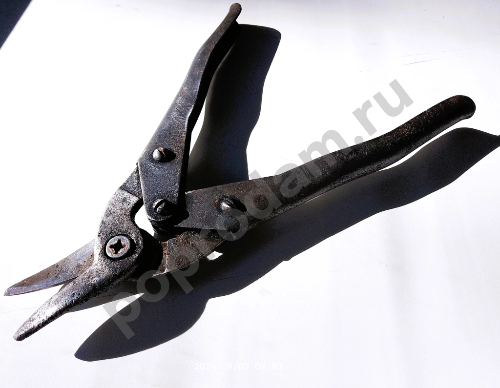 Ножницы по металлу СССР с пружиной