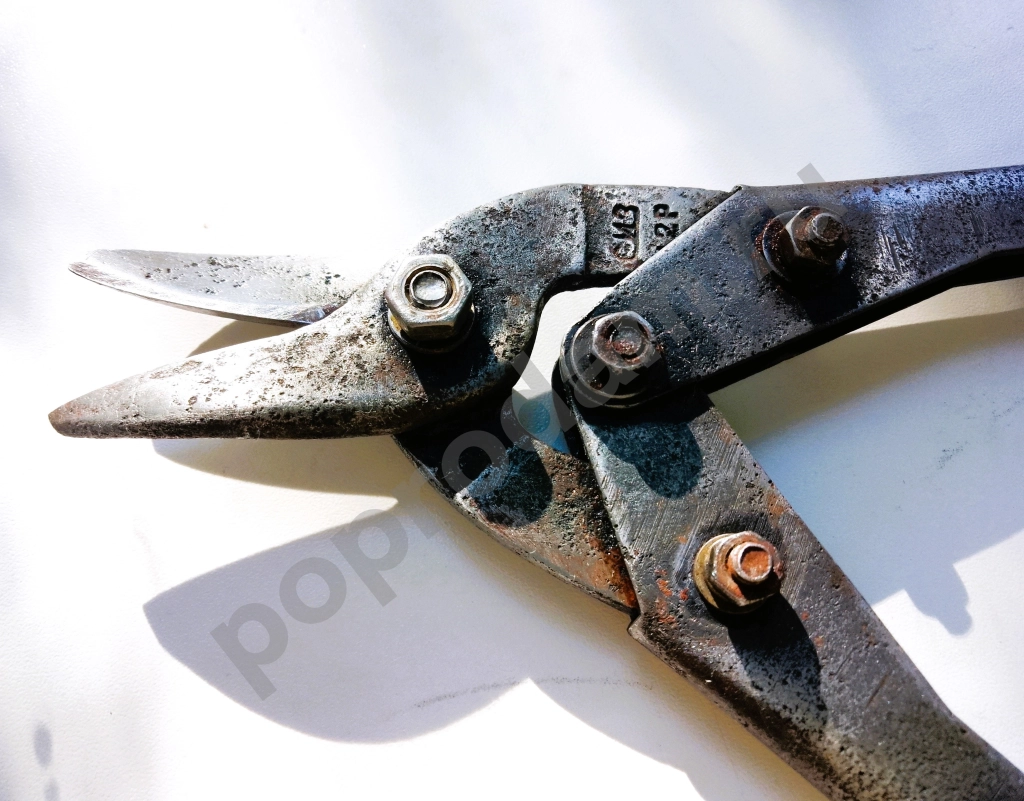 Ножницы по металлу СССР с пружиной