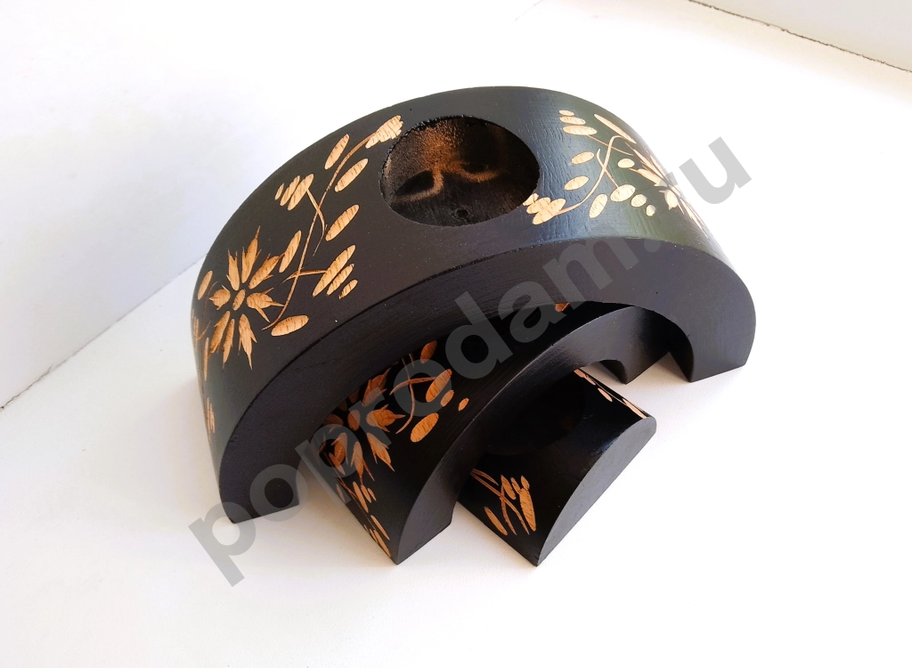 Подсвечники. Набор из дерева mango