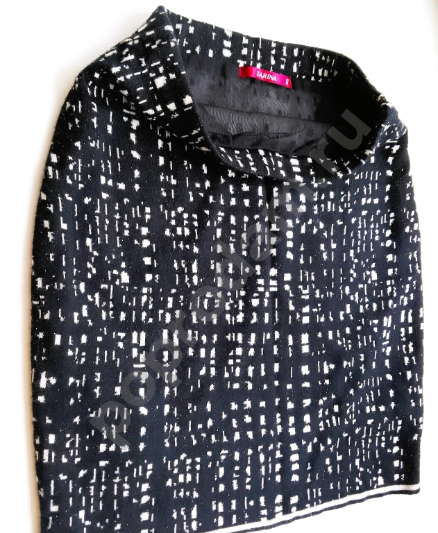 Юбка трикотажная черная. 44. Zarina