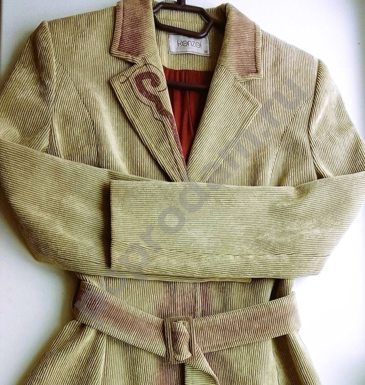 Пальто вельвет. Тренч 44