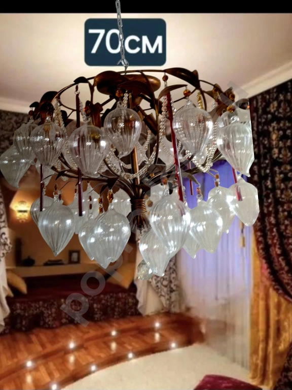 Люстра винтаж. Италия. Мурано