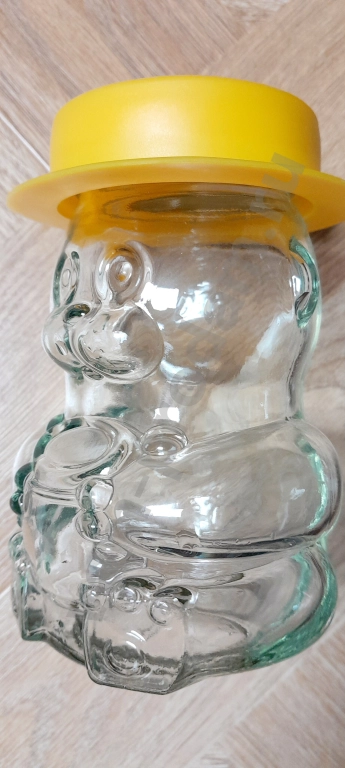 Банка стеклянная для меда, варенья Медведь (400 г)