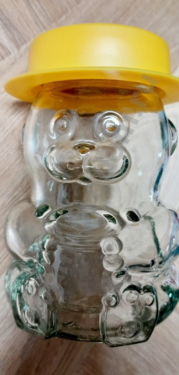 Банка стеклянная для меда, варенья Медведь (400 г)