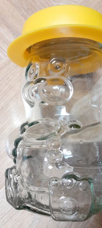 Банка стеклянная для меда, варенья Медведь (400 г)