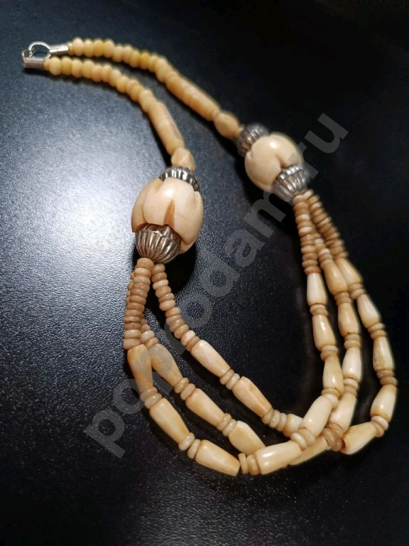 Крупные Бусы. Винтаж. Натуральная Кость.